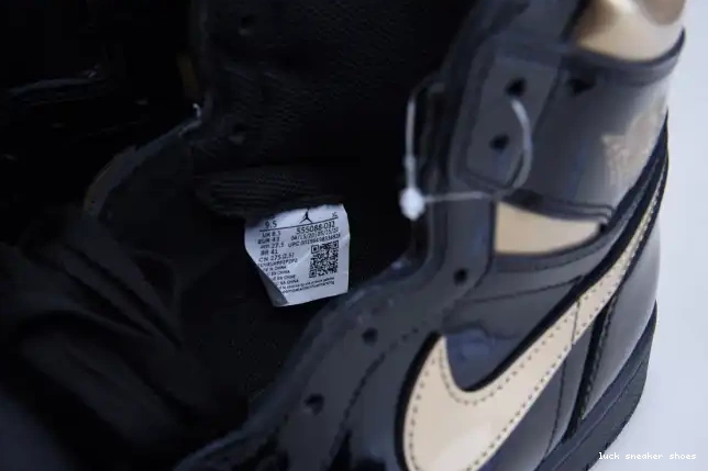 Reps LUCY 555088-032 AIR (2020) METALLIC GOLD RETRO 1 JORDAN BLACK HIGH 0607